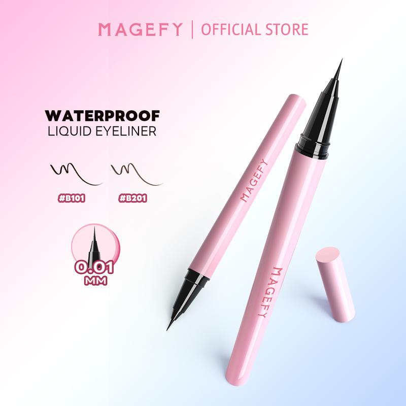  MAGEFY Bút Kẻ Mắt Nước 0.01mm – Chuẩn Cat-Eye Đi Học Đi Làm – Nét Siêu Mảnh Nhanh Khô 8 giây Chống Nhòe 24 Giờ Waterproof – Cosmetic Women 