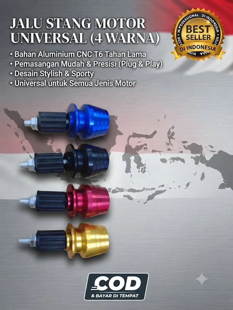 Jalu Stang Mufac Jalu StangBandul Full Cnc Universal UntukSemuaMotor(2pcs) 003005