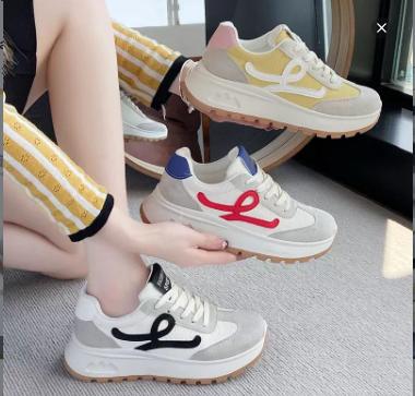GSI Qiara Sepatu Wanita Cloudy Step Sneakers Casual Shoes Ringan Premiun Quality 1373 Karet Sport