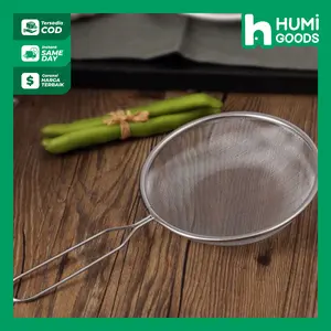 Serokan Stainless Jaring Halus Serbaguna/ Ayakan Tepung Bulat Serokan Teh Serokan Stainless Jaring Halus Serbaguna/ Ayakan Tepung Bulat Serokan Teh