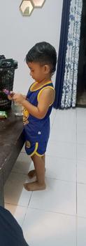 Product Review of [Local Post] 6mths-5 Yrs Basketball Kids Singlet with Short Pant 2pc Set Children Sports Sleeveless T-Shirt with Shorts from a**o 1