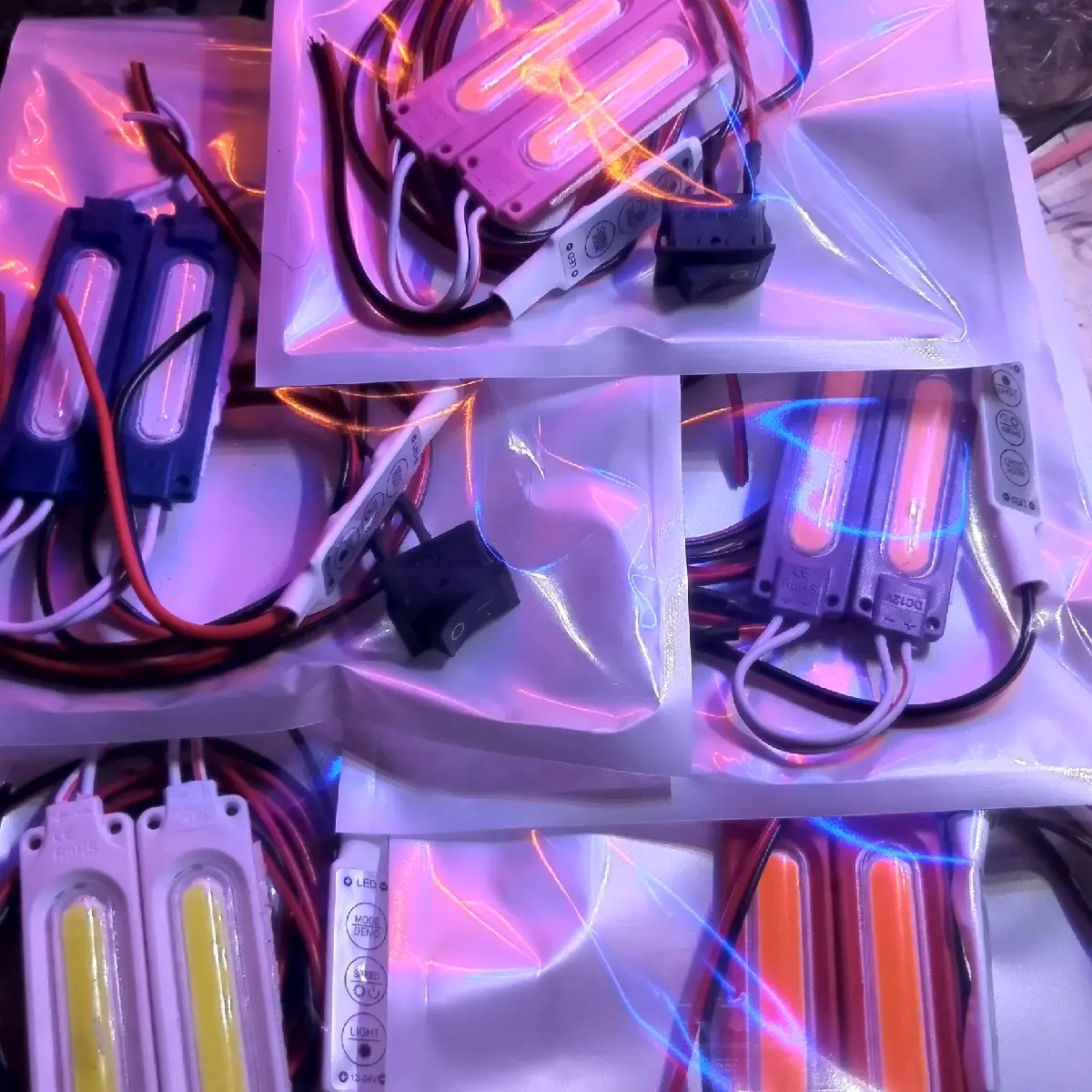 Paket Lengkap Lampu kolong all new motor / sepeda listrik Motorcycle