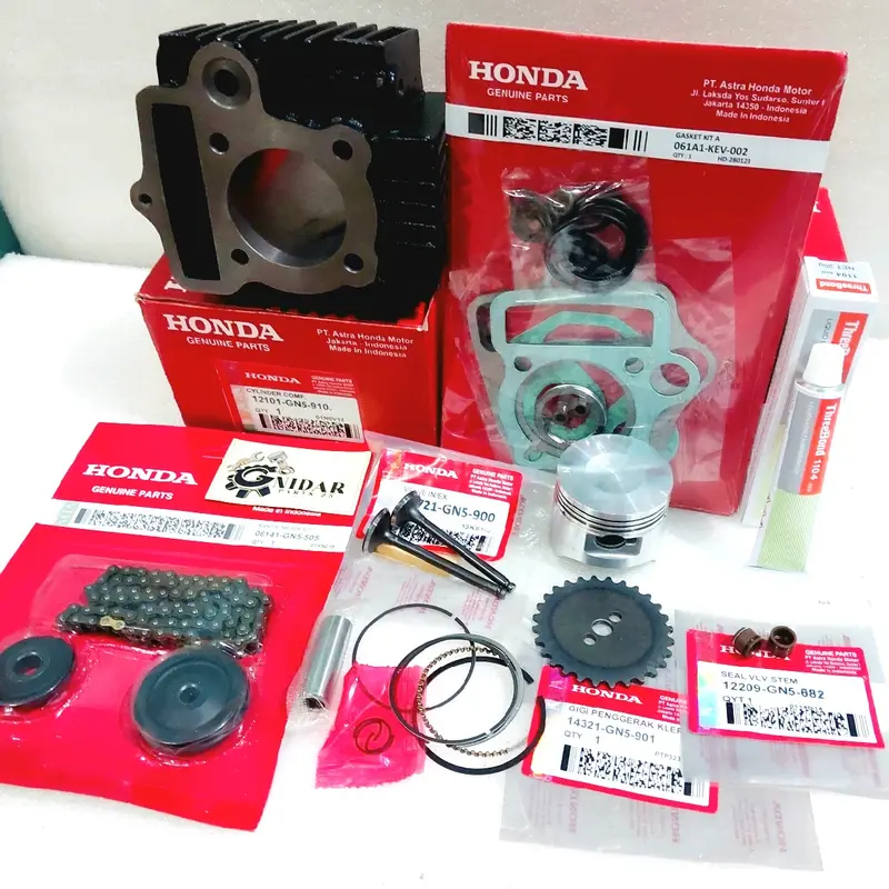 Blok Seher Set Piston + Rantai keteng 7 Item Grand Astrea Prima Supra Lama Supra X Lama  Win Star GN5 2