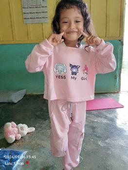 Product Review of Masyken Setelan Sweater Anak Perempuan Crop Top Usia 1-6 Tahun Bayi Parsel TPE Beige from L**u S**8 0