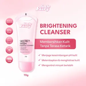 LITTLE FAIRY Secret Wish Radiance Cleanser Amino acid Face wash 4X CERAMIDE kindly For kulit sensitif 70g