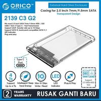 Gambar Orico 2139C3 G2 CR Enclosure Case Casing for SATA HDD Hard Drive SSD 2.5 inch 2.5” Type C , Max 10 Gbps write / read , Orico 2139 C3 G2 dari Click & Go Tokopedia Kota Bandung 5 Tokopedia