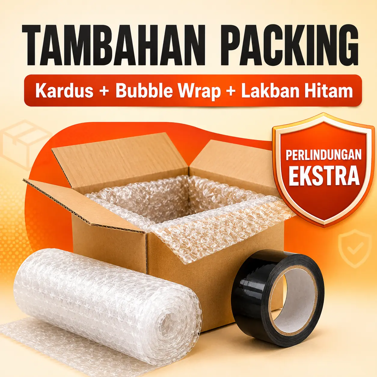 Tambahan Kardus Packing Tebal & Kokoh – Perlindungan Ekstra untuk Pesanan