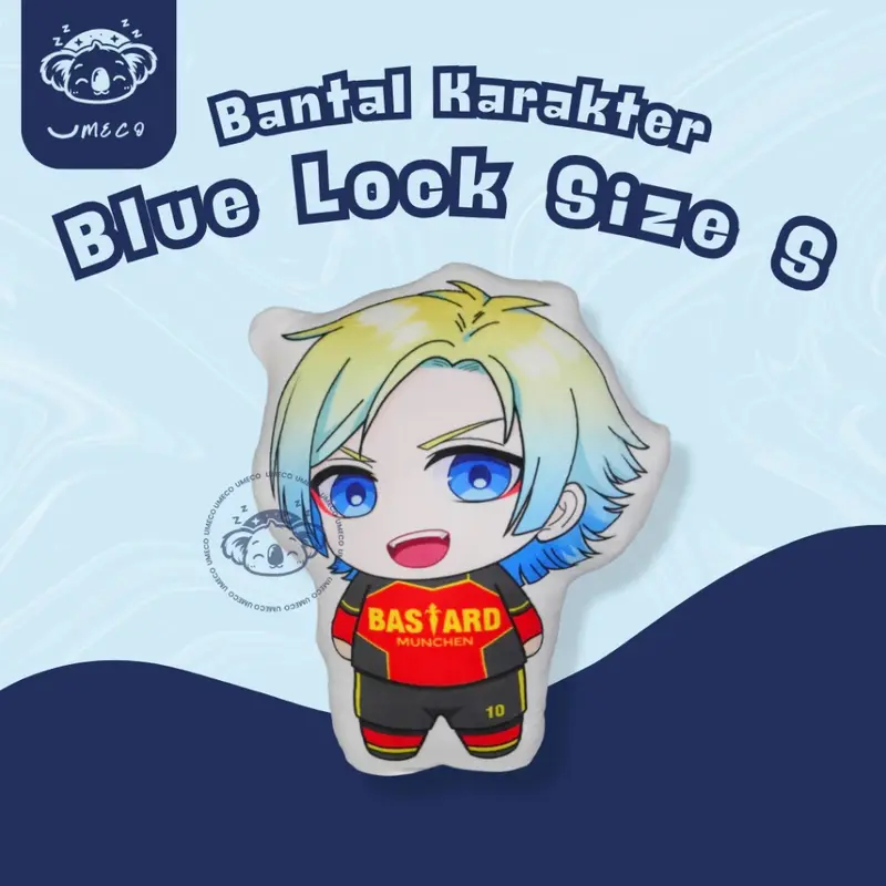 UMECO - Bantal Karakter Anime Blue Lock Size S | Plushie - U075 4