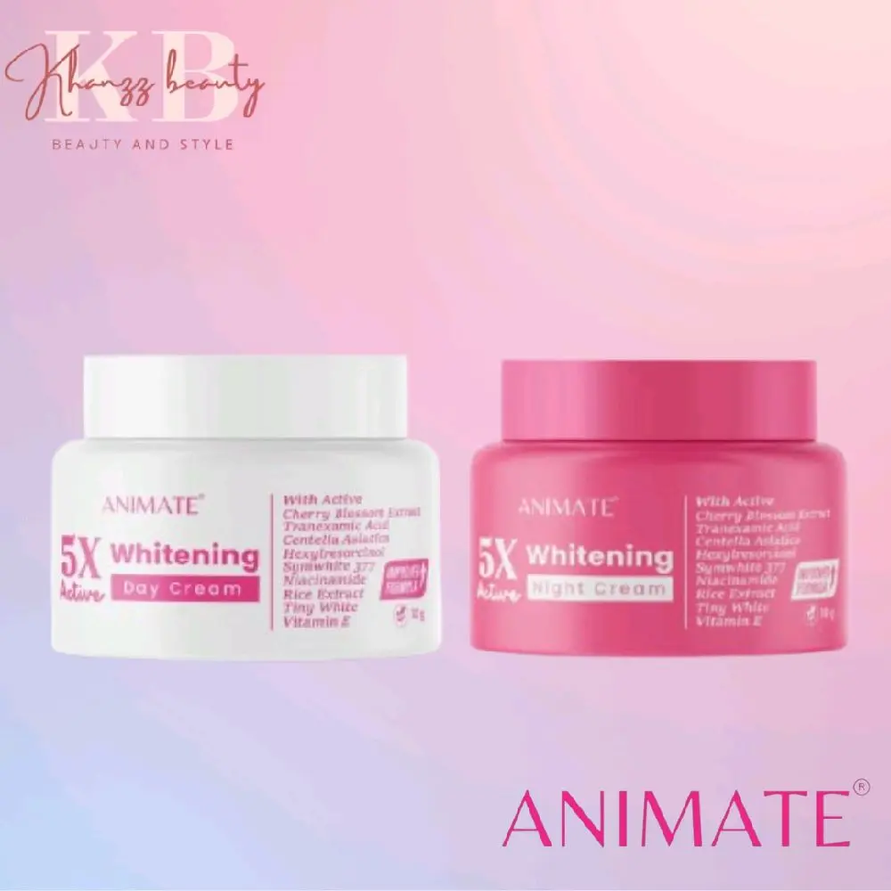 Animate Bundling 5x Active Whitening day cream & Night cream