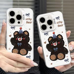 สำหรับ iPhone16promaxกรณีโทรศัพท์มือถือ iPhone15ความคิดสร้างสรรค์14 ใหม่ 13 พรีเมี่ยมสีเงิน 12/11 ป้องกันการตก XSMax ชายและหญิง 8Plus ความเรียบง่าย xs / xr กรณีป้องกัน