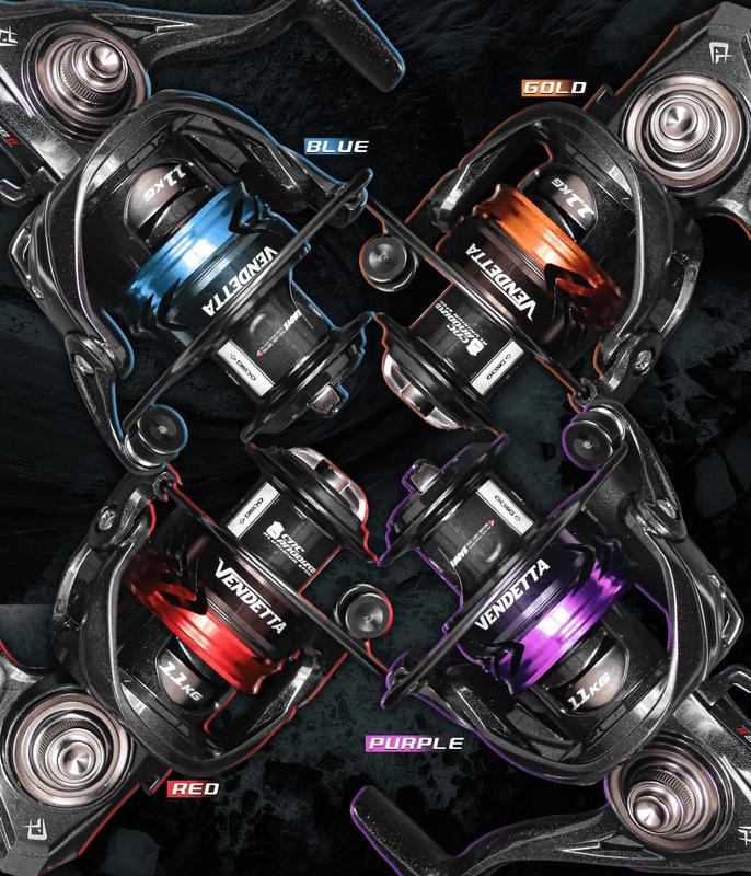 REEL SPINNING 6+1BB POWER HANDLE FULL SEAL BEARING MERK DAIDO VENDETTA SERIES Pancing 4