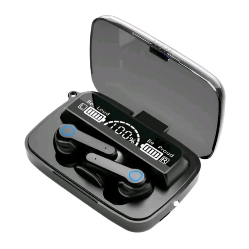 Handsfree Bluetooth TWS M19 Wireless Earphone Blututh V 5.1 Led Display Plus Asesoris Music Hp Mp3 Musik Bass Headset Speaker Spiker Player 6