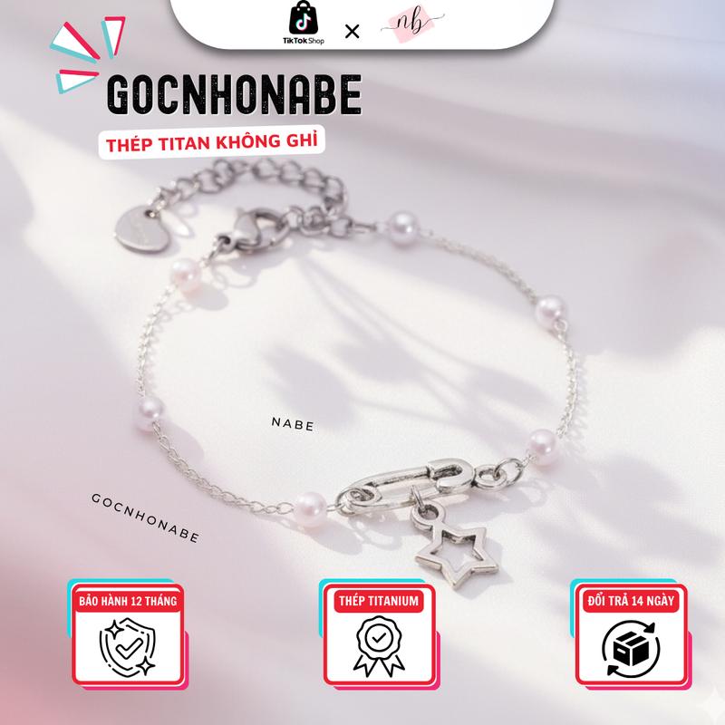 Safety pin bé - Vòng Tay Safety Pins Lonely Star Vì Sao ? vòng tay  nữ titanium