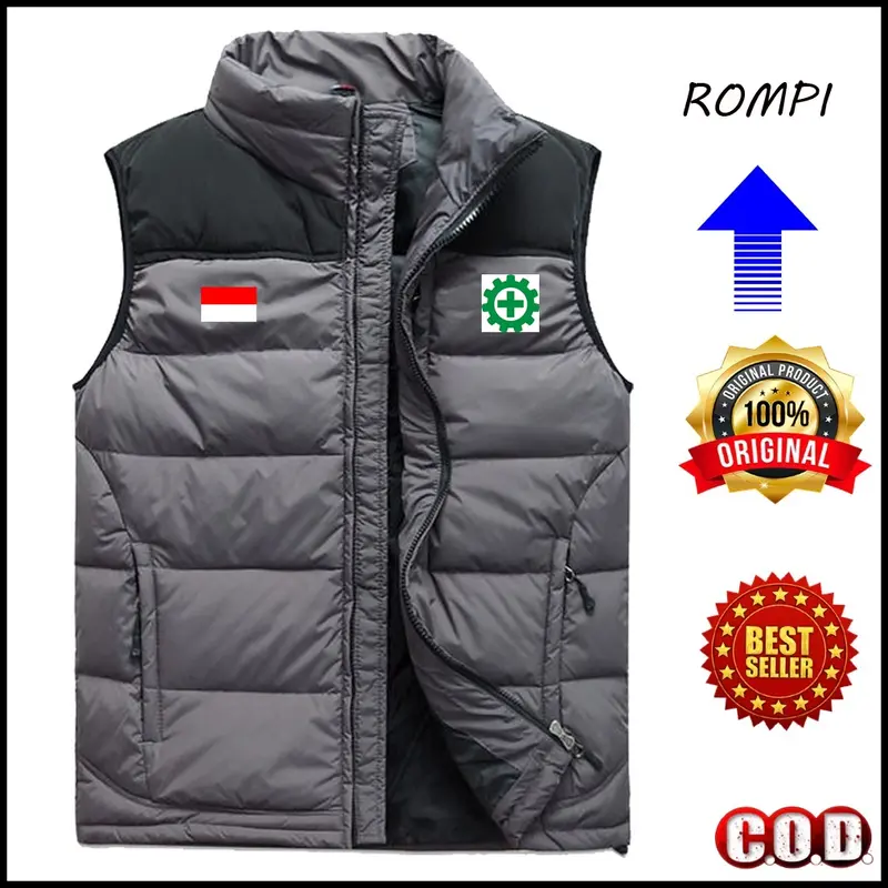 Big sale!!! Rompi vest zipper k3 keselamatan kerja premium rompi vest kasual safety first terbaru rompi kerja lapangan murah 1