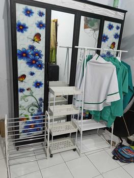 Product Review of Bedola combo 3 in 1 (COD) triangle rak baju + square rak susun serbaguna 4 tingkat + rak sepatu 4 tingkat from f**n 2