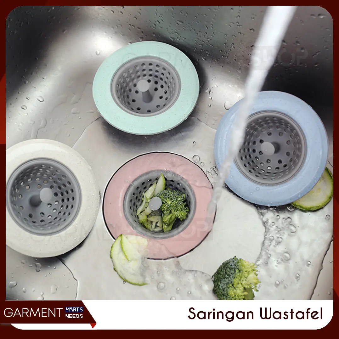 Saringan Wastafel Silikon Bak Dapur Tempat Lubang Saluran Cuci Piring Karet Anti Sumbat Kitchen Sink