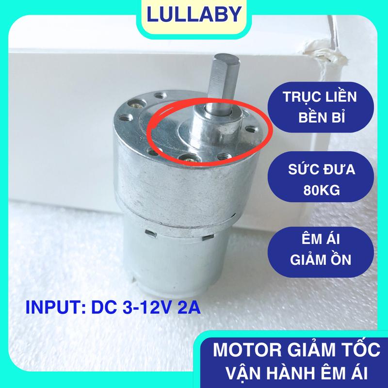  Động cơ  Motor  máy đưa võng tự động 85Kg - LOẠI XỊN  3-12V - không  gây tiếng ồn - động cơ giảm tốc 