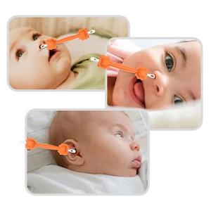 Baby Cleaner Spoon Double-headed Soft Wax Curette Picker Nose Cleaner Silicone Ear Wax Pickers Clean Tweezers