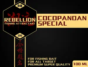 Essen Biang Cocopandan Wangi Water Base Murni Umpan Ikan Mas Patin Nila Bawal Lele Essen Rebellion 100ml