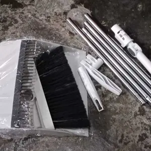 Set Sapu Pengki Pembersih Lantai Broom Set Dustpan Sapu Lipat Kombinasi Pengki Sapu