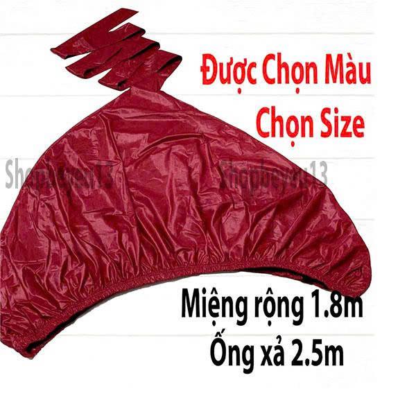  Áo Trùm Vệ Sinh Máy Lạnh Miệng Rộng 1.8m Ống Xả 2.5m Chống Thấm Nước Loại To Cho Máy Từ 1HP-3HP 