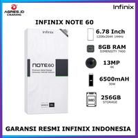 Gambar INFINIX NOTE 60 8GB 256GB GARANSI RESMI INFINIX INDONESIA - TANPA PAKET, FIZZ BLUE dari Agres ID Cikarang Kab. Bekasi 1 Tokopedia