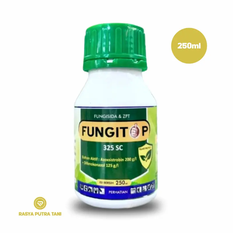 FUNGITOP 325SC 250ML - Fungisida Sistemik Dengan Bahan Aktif Azoksistrobin Difenokonazol Dan Dilengkapi ZPT 3