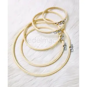 DIY Embroidery Bamboo Hoop Cross Craft Sewing Alat Sulam Hoop Bambu Lingkaran Ring