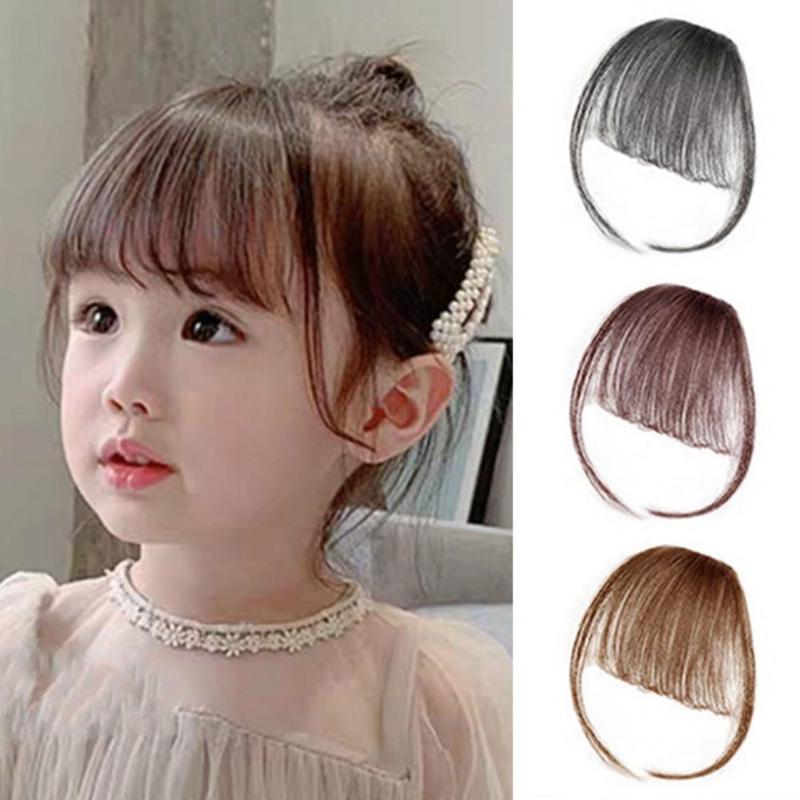 Tóc Mái Giả Kẹp Trong Tóc Nối, Chất Lượng Cao, Viền, Thích Hợp Cho Tóc Giả Tóc Em Bé Giả, Tóc Mái Bằng, Tóc Mái 3D, Tóc Giả, Đạo Cụ Chụp Ảnh Cho Bé Gái, Tóc Mái Bằng, Tóc Giả Mái Bằng Không Khí Tổng Hợp, Tóc Mái Thẳng, Tóc Giả Mái 3D Women Wig