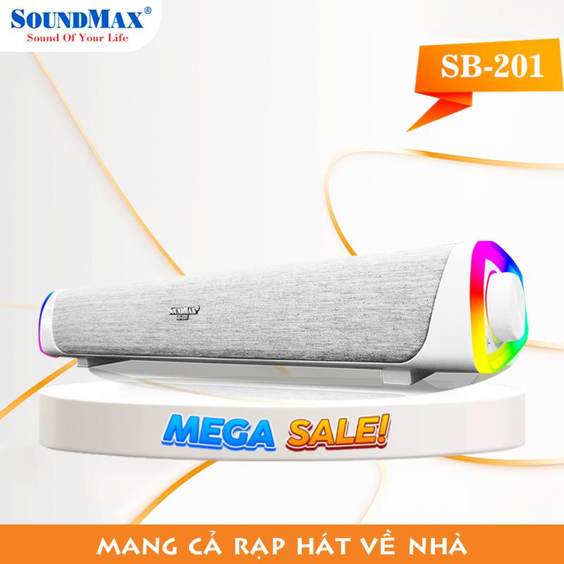 Loa soundbar SoundMax SB-201 Trắng - Hàng chính hãng