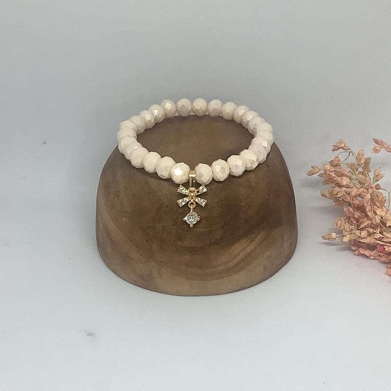 Gelang Crystal Pita Diamond Berlapis Emas Manik-Manik Gelang Batu Cantik Kekinian - Gelang Premium Quality - CC18 4