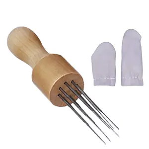 LMDZ Wol Kempa Alat Felting Jarum dengan Delapan Jarum Jarum Felting