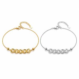 สร้อยข้อมือลายเหรียญห้าจักรพรรดิ สีทองเงิน แบบคู่รักเพื่อนซี้ ปรับขนาดได้ สไตล์วินเทจ เครื่องประดับผู้หญิง ใส่ง่าย เหมาะเป็นของขวัญ