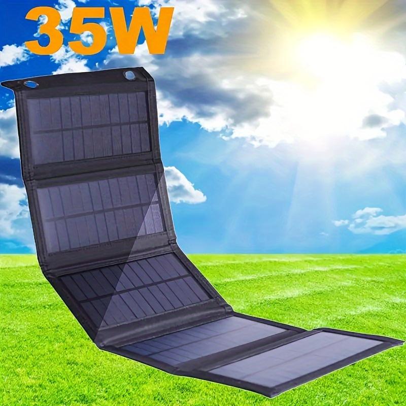 35W Portable Waterproof Solar Panel, Foldable Power Supply for USB, Computer, and Mobile Phones for Camping 6