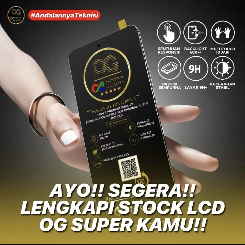 LCD ite1 S23 - S665L ORIGINAL OG SUPER GRATIS LEM DAN OBENG 4