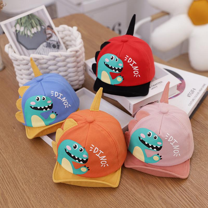 Mũ Bóng Chày Hoạt Hình Khủng Long Cho Bé Mũ Cotton Vành Mềm Thoáng Khí Cho Trẻ Sơ Sinh Bé Trai Và Bé Gái Có Đỉnh Dễ Thương Ngoài Trời Thường Ngày Cho Trẻ Mới Biết Đi Mũ Che Nắng