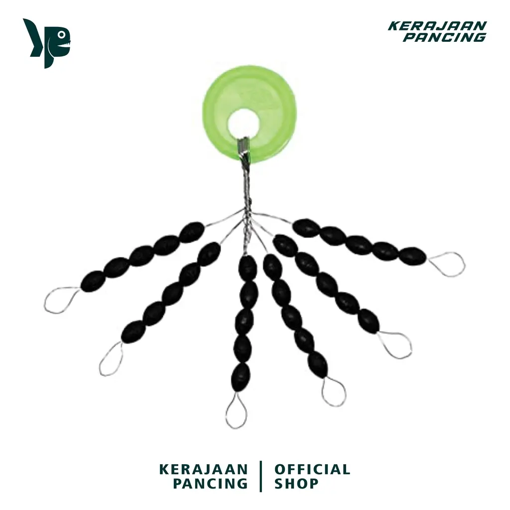 KERAJAAN PANCING - Stopper Batang Float Orca Pancing 1Pcs 30 Butir Warna Hitam Alat Pancing Ukuran SS/S/M/L/XL BL01 Stopper Peralatan Pancing