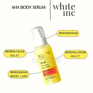 WHITEINC [ New AHA Body Serum Whitening Series - 100 ml] Mencerahkan Perawatan Tubuh Memutihkan Pencerah