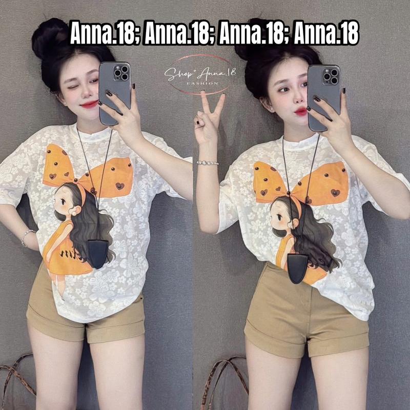 Áo Phông Ren Giấy Form VỪA Cô Gái (ÁO REN  _ CÔ GÁI  NƠ VÀNG  _B 5   ) FORM VỪA DƯỚI  56,57KG