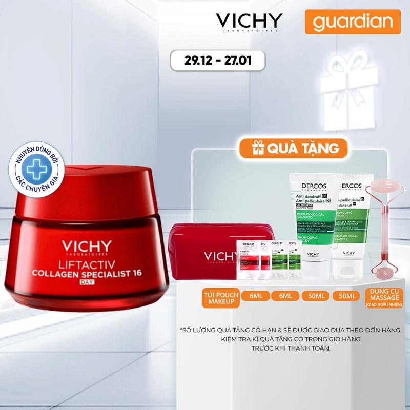 Kem Dưỡng Ban Ngày Vichy Liftactiv Collagen Specialist 16 Hỗ Trợ Cải Thiện 16 Dấu Hiện Lão Hóa 50Ml | Guardian Store