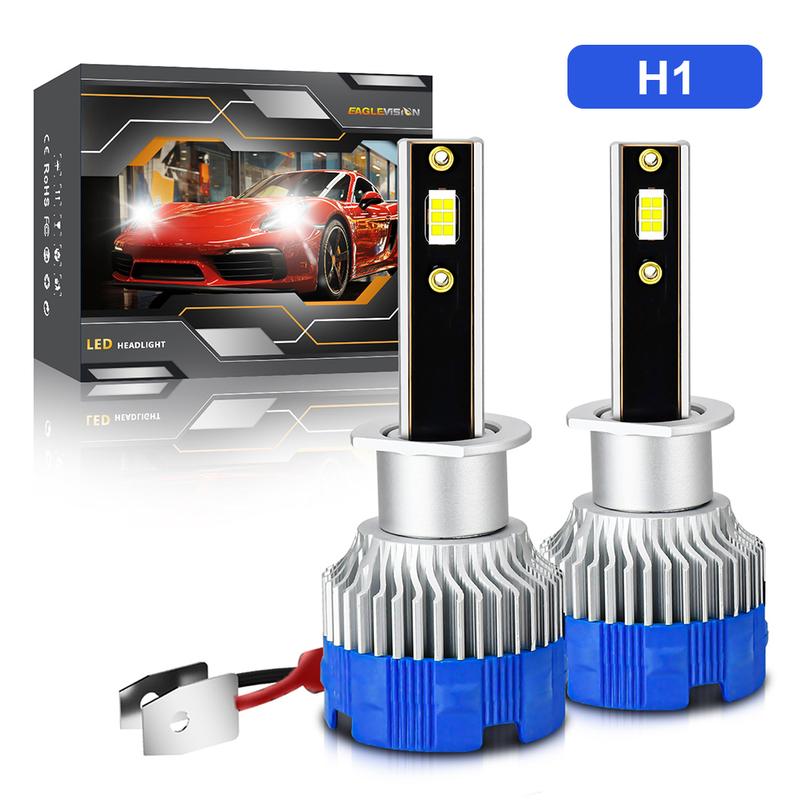 Product Introduction of 2Pcs H7 Car LED Bulb H1 H4 9005 9006 H11 Headlight Bulb for Car 20000LM 120W 6500K White CSP LED 12-24V Car Headlight LED Kit 32