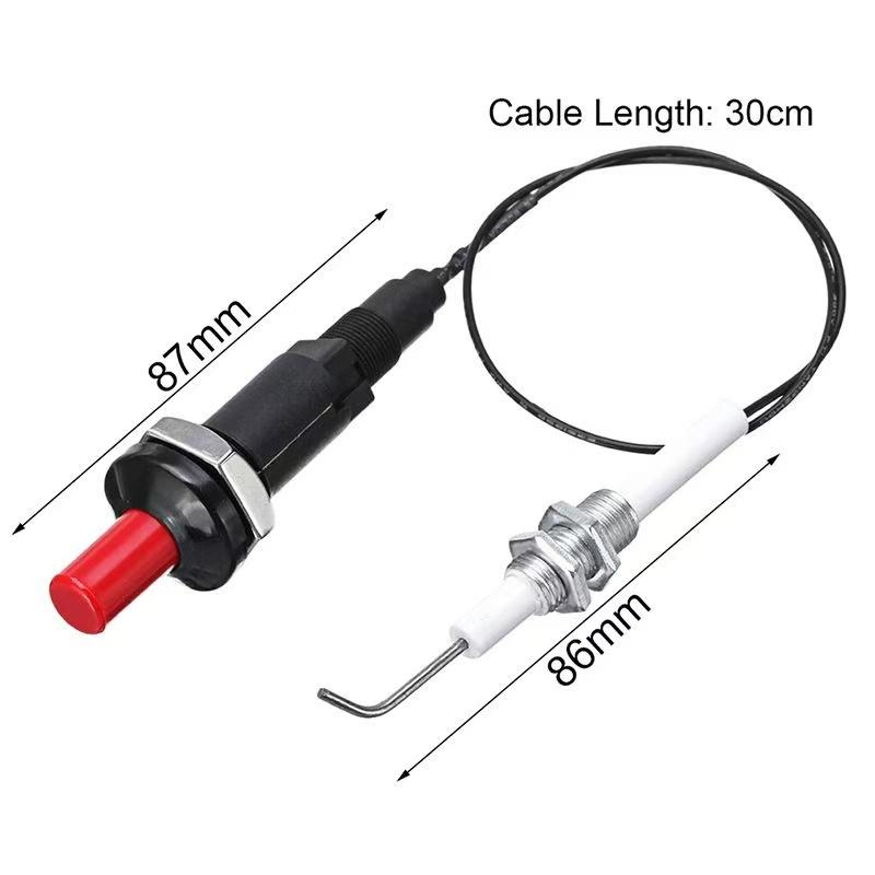 Product Introduction of Heater Parts Piezo Spark Igniter Element For Gas Outdoor Oven Fireplace Heater ，Press type ignition fittings 9