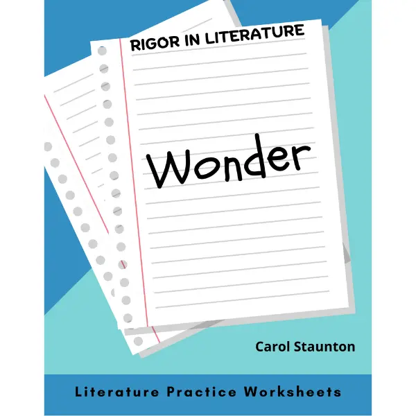 Wonder Literature Practice Worksheets