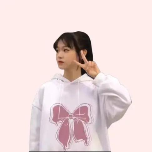 KG PITA PINK HOODIE - PULLOVER SWEATER BAHAN FLEECE GRAMASI 250 - DETAIL SABLON DAN SAKU DEPAN - KOREAN STYLE OVERSIZE 1