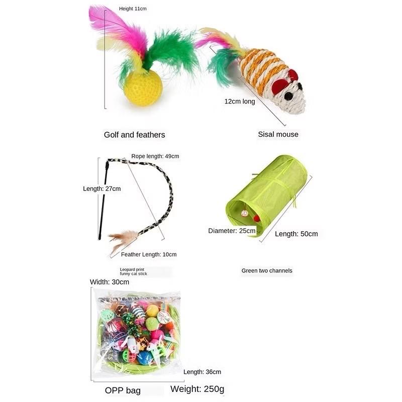 MAINAN KUCING 21 PCS / TUNNEL KUCING 2