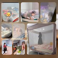 Gambar Medoga Kelambu Tidur Minimalis Anti Jatuh Anti Nyamuk Tenda Bayi & Dewasa Jumbo Kotak 120 160 180 200 - Pink, 120 x 200 dari kelambu medoga Kota Tangerang Selatan 3 Tokopedia