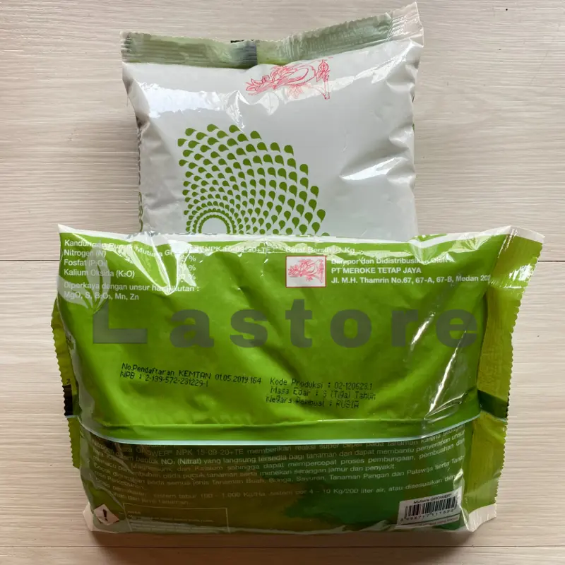 Pupuk Meroke NPK GROWER 15-09-20+TE 1 Kg Kemasan Pabrik Tanaman 5