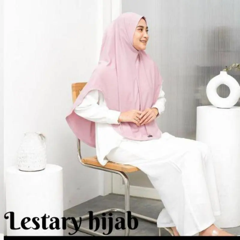 Hijab Instan size S M L XL  Bergo Non Tali Jersey Premium Grade A Jilbab Instant Khimar Quality Non Pad Original Lestary Hijab yeppushop jilbab  bergo non pet 4