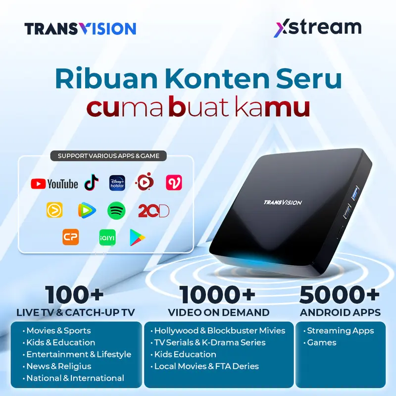Transvision Xstream 2nd Gen BONUS ALL CHANNEL DIAMOND 3 BULAN 3