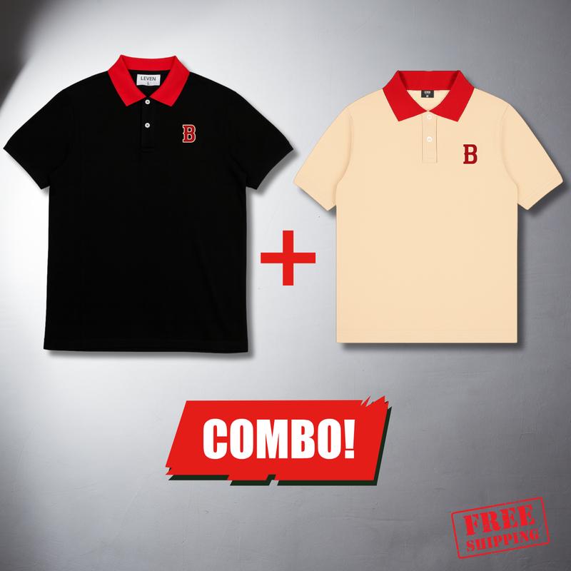  Áo Thun Có Cổ POLOMAN B BAD GOD Vải Thoáng Mát Mềm Mịn - Áo Polo The Bad God Thời Trang Form Chuẩn Top  Menswear Shirt Navy Ngắn Tay  Cộc Tay 
